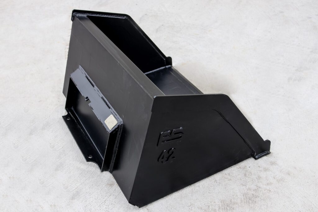 Express Steel Miniskid Snow/Mulch Buckets TN Skid Steer Supply